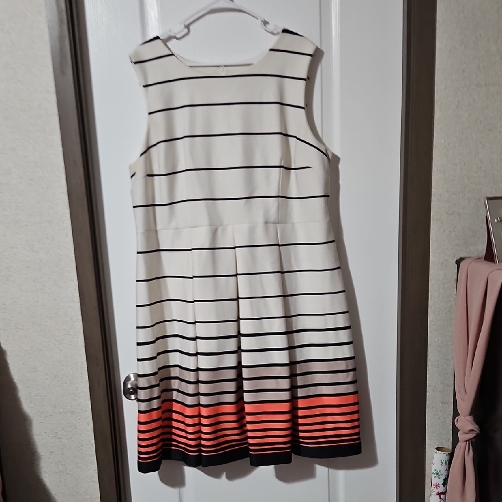 Lane Bryant Dress with Black and Orange Accents